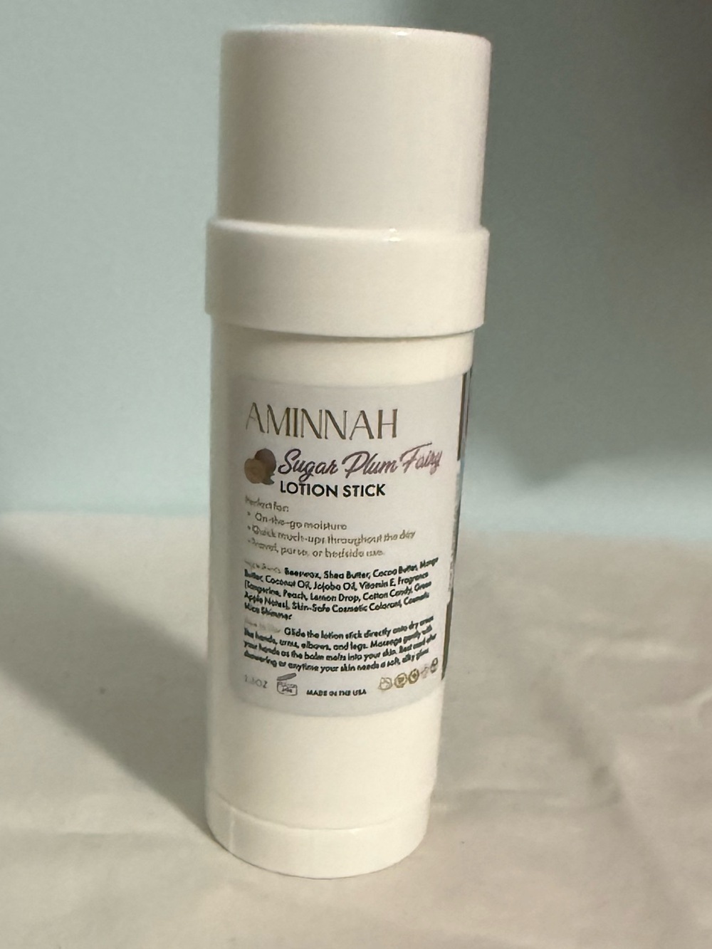 AMINNAH “Sugar Plum Fairy”Lotion Stick! On the go Hydration! Limited Edition NEW
